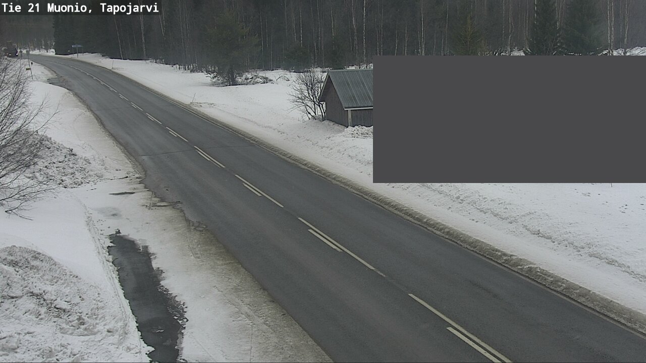 Weather Camera Image Road 21 Muonio, Tapojärvi, Muonio, Lappi