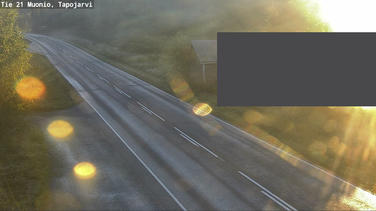 Weather Camera Image Väg 21 Muonio, Tapojärvi, Muonio, Lappi