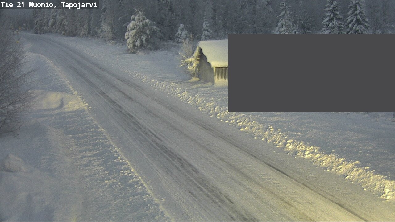 Weather Camera Image Road 21 Muonio, Tapojärvi, Muonio, Lappi