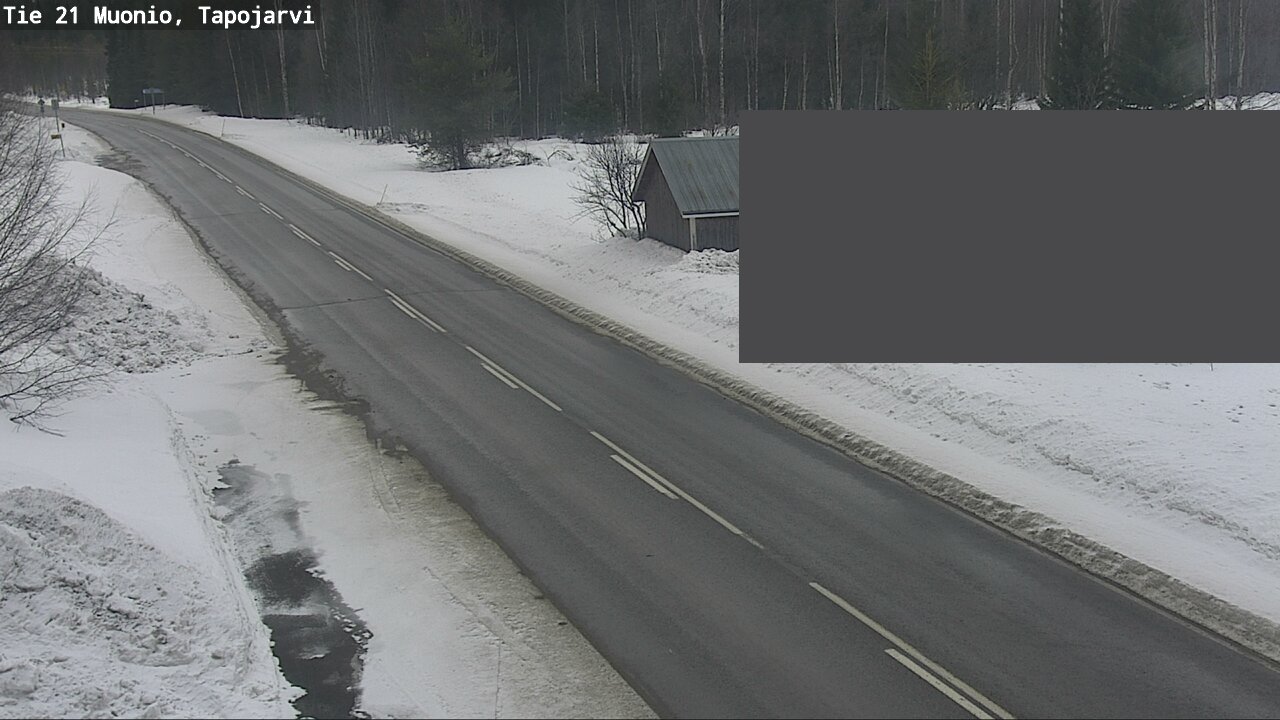 Weather Camera Image Road 21 Muonio, Tapojärvi, Muonio, Lappi