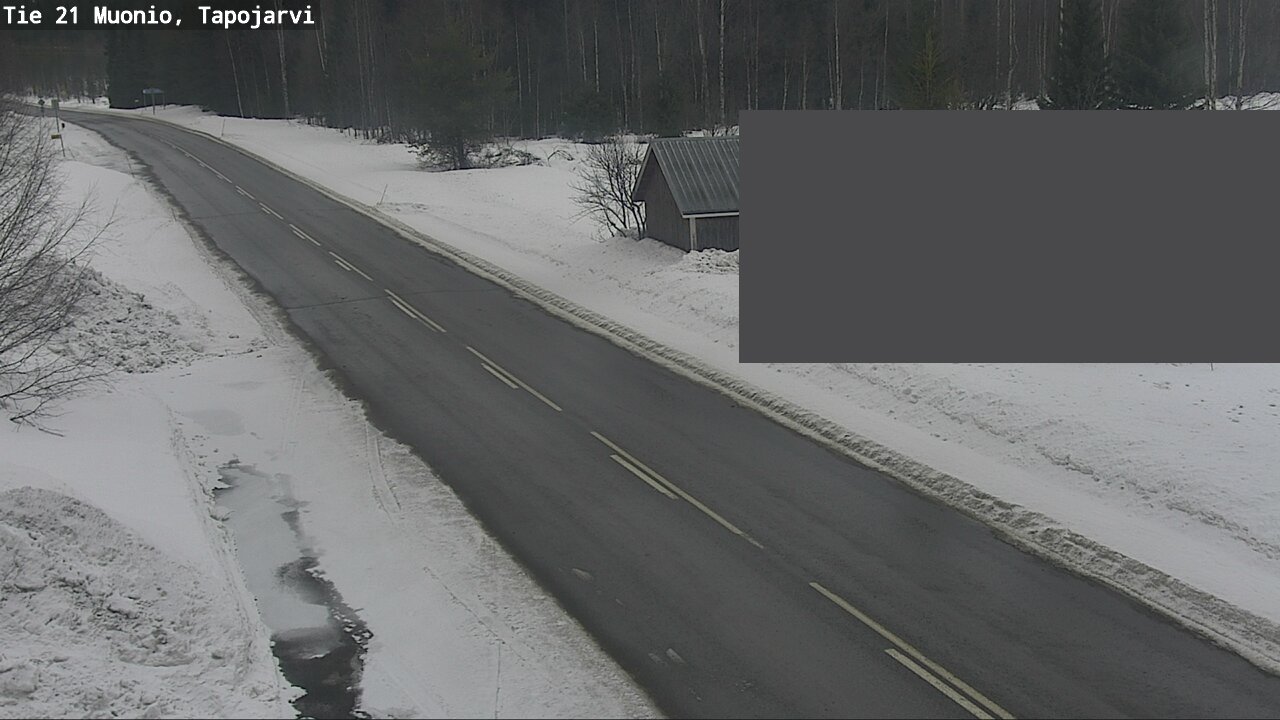 Weather Camera Image Road 21 Muonio, Tapojärvi, Muonio, Lappi