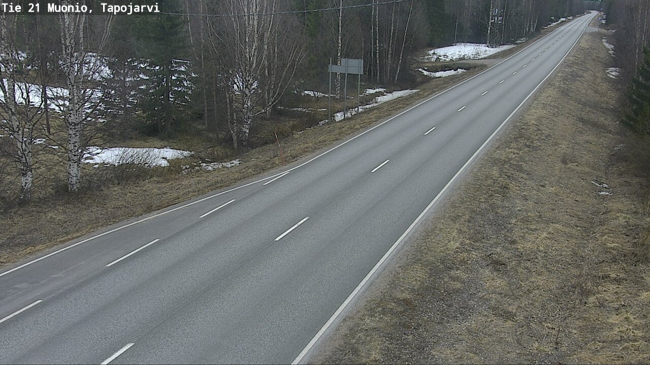 Weather Camera Image Väg 21 Muonio, Tapojärvi, Muonio, Lappi