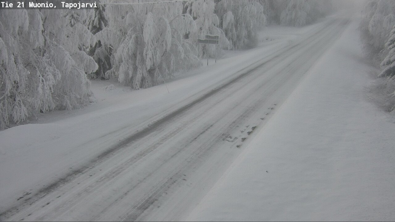 Kelikamerat Kuva Tie 21 Muonio, Tapojärvi, Muonio, Lappi