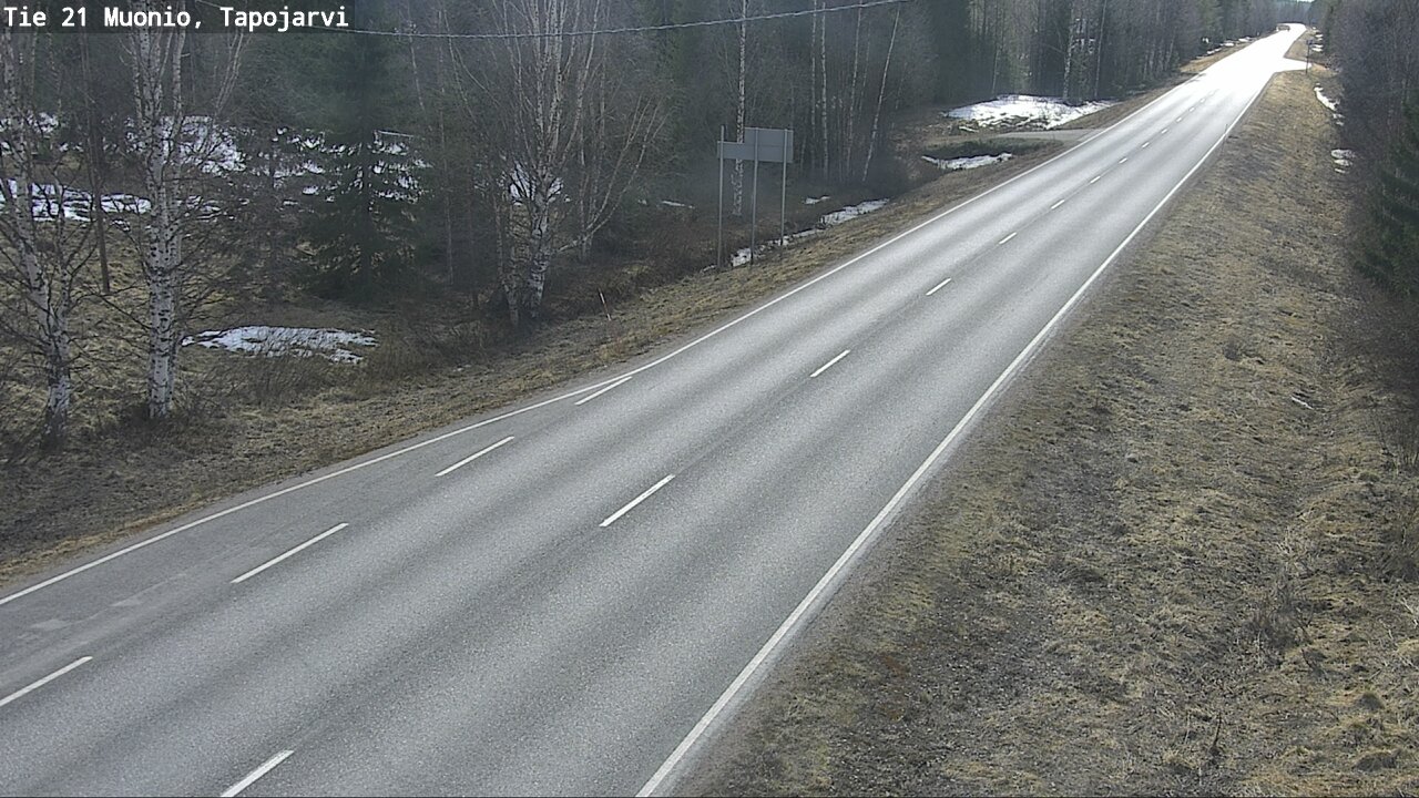 Weather Camera Image Road 21 Muonio, Tapojärvi, Muonio, Lappi