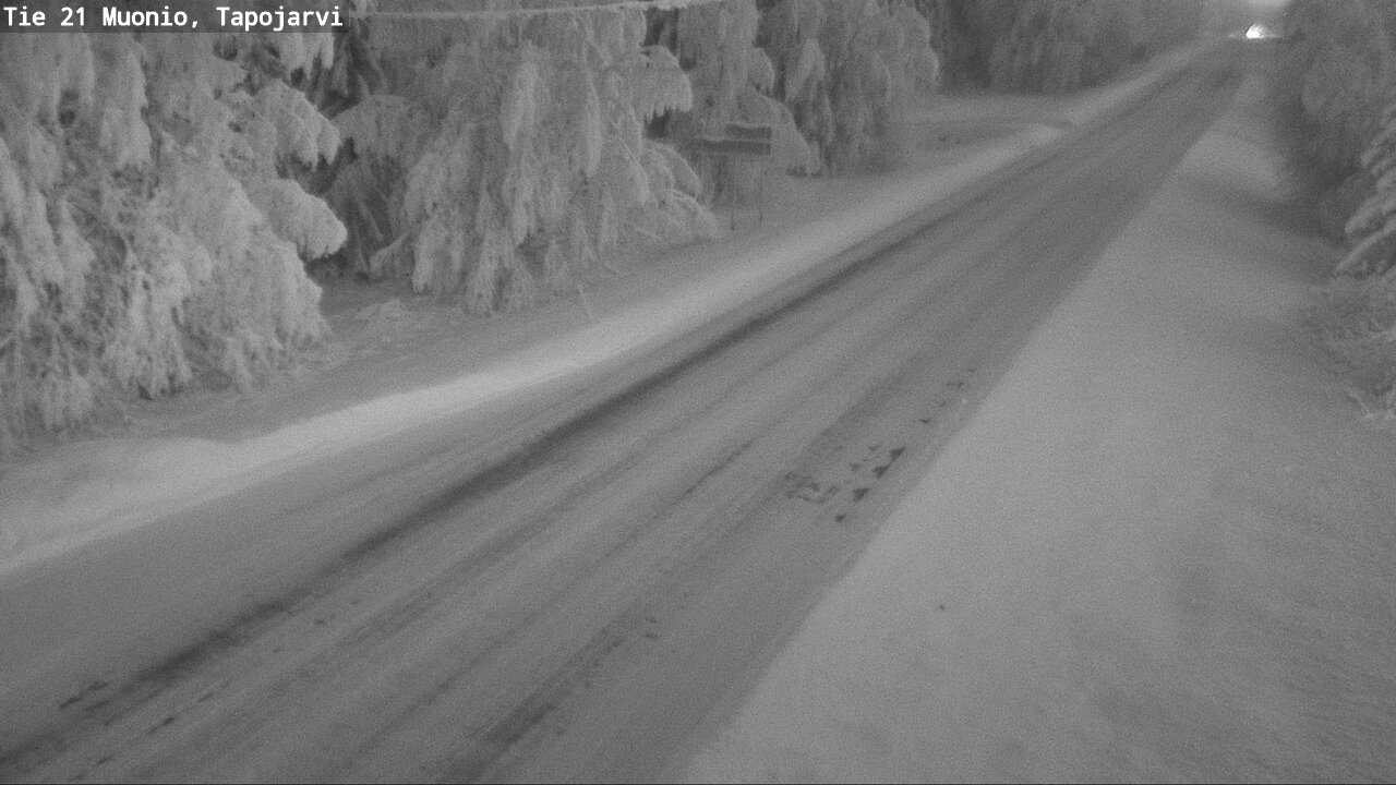 Kelikamerat Kuva Tie 21 Muonio, Tapojärvi, Muonio, Lappi