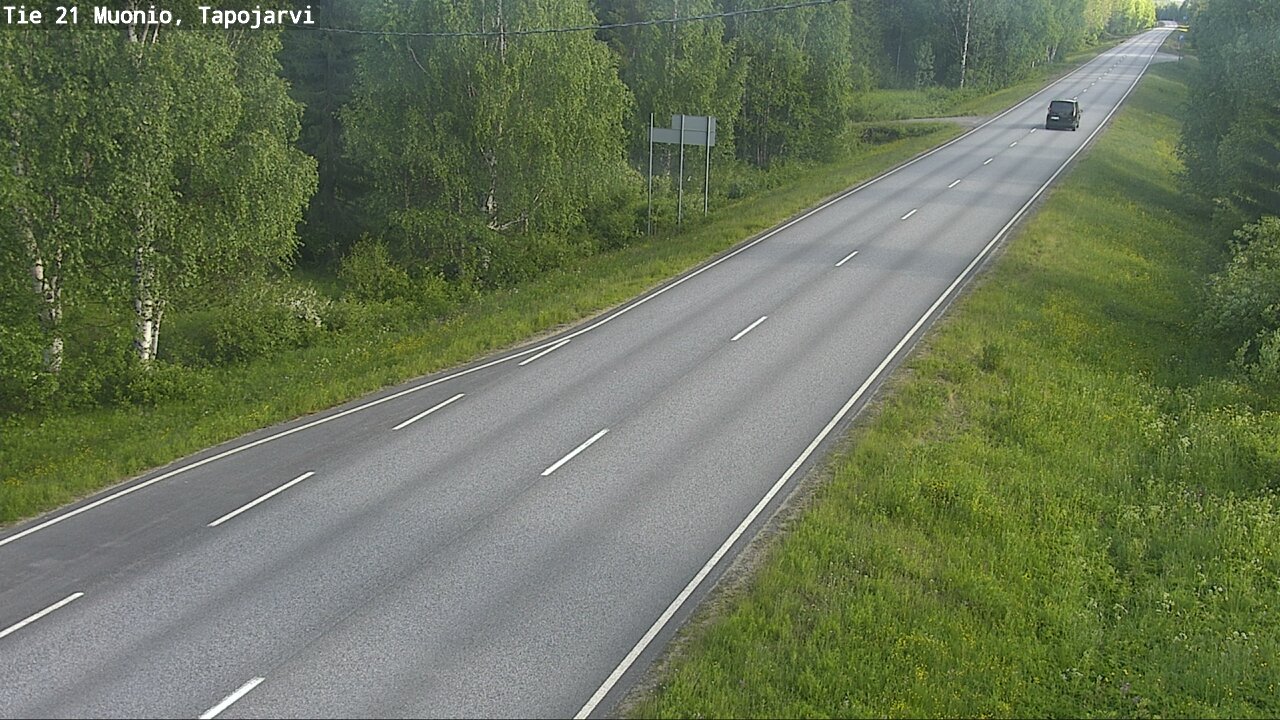 Kelikamerat Kuva Tie 21 Muonio, Tapojärvi, Muonio, Lappi