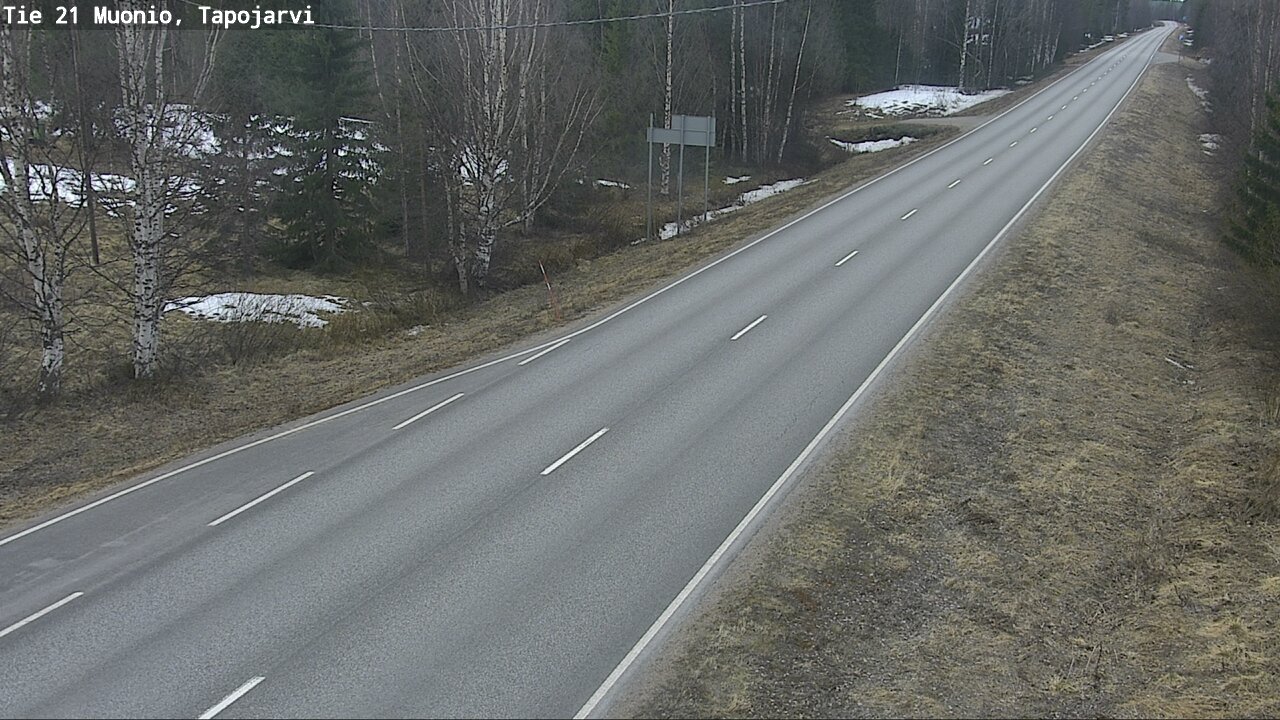 Weather Camera Image Road 21 Muonio, Tapojärvi, Muonio, Lappi