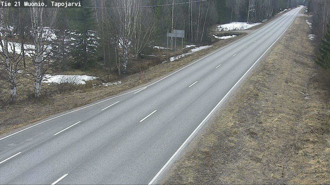 Weather Camera Image Väg 21 Muonio, Tapojärvi, Muonio, Lappi