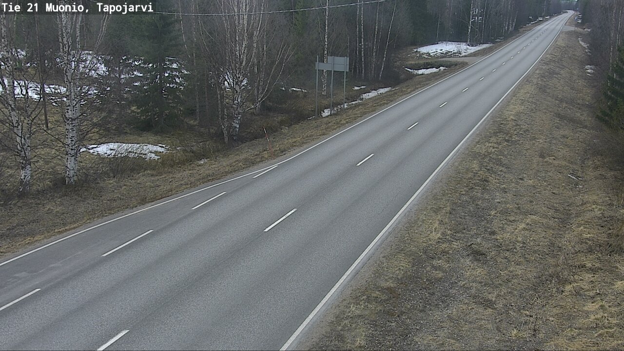 Weather Camera Image Road 21 Muonio, Tapojärvi, Muonio, Lappi