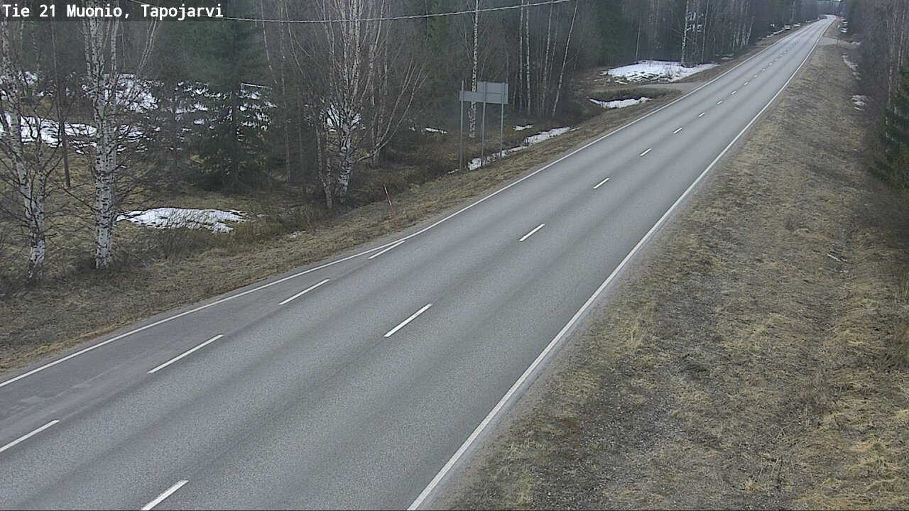 Weather Camera Image Road 21 Muonio, Tapojärvi, Muonio, Lappi