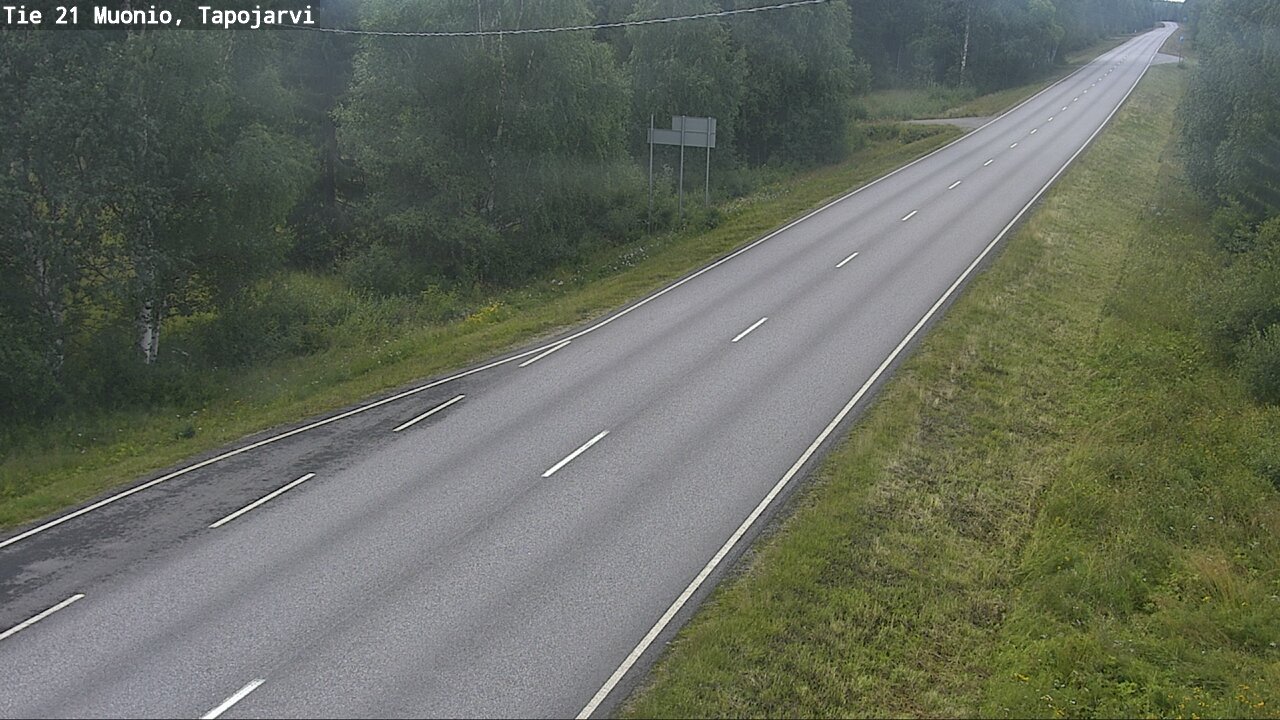 Weather Camera Image Väg 21 Muonio, Tapojärvi, Muonio, Lappi