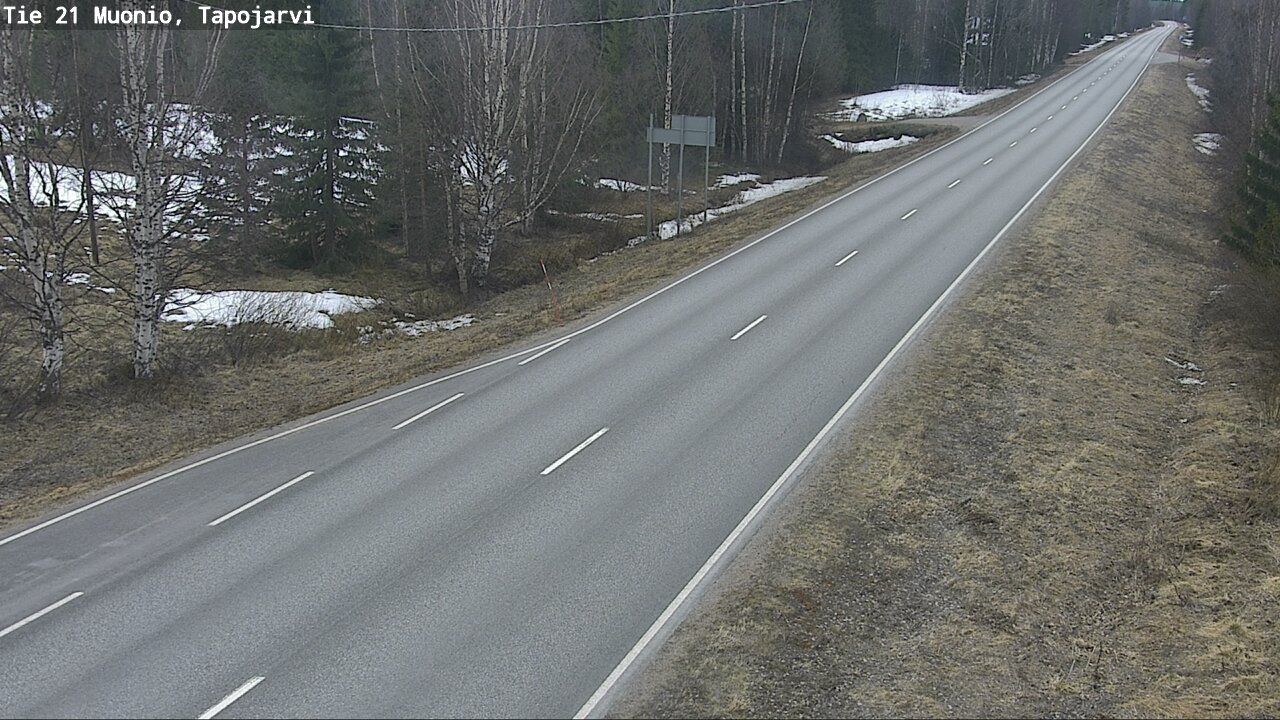 Weather Camera Image Väg 21 Muonio, Tapojärvi, Muonio, Lappi
