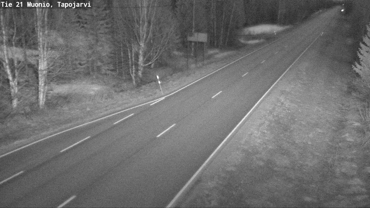 Weather Camera Image Väg 21 Muonio, Tapojärvi, Muonio, Lappi