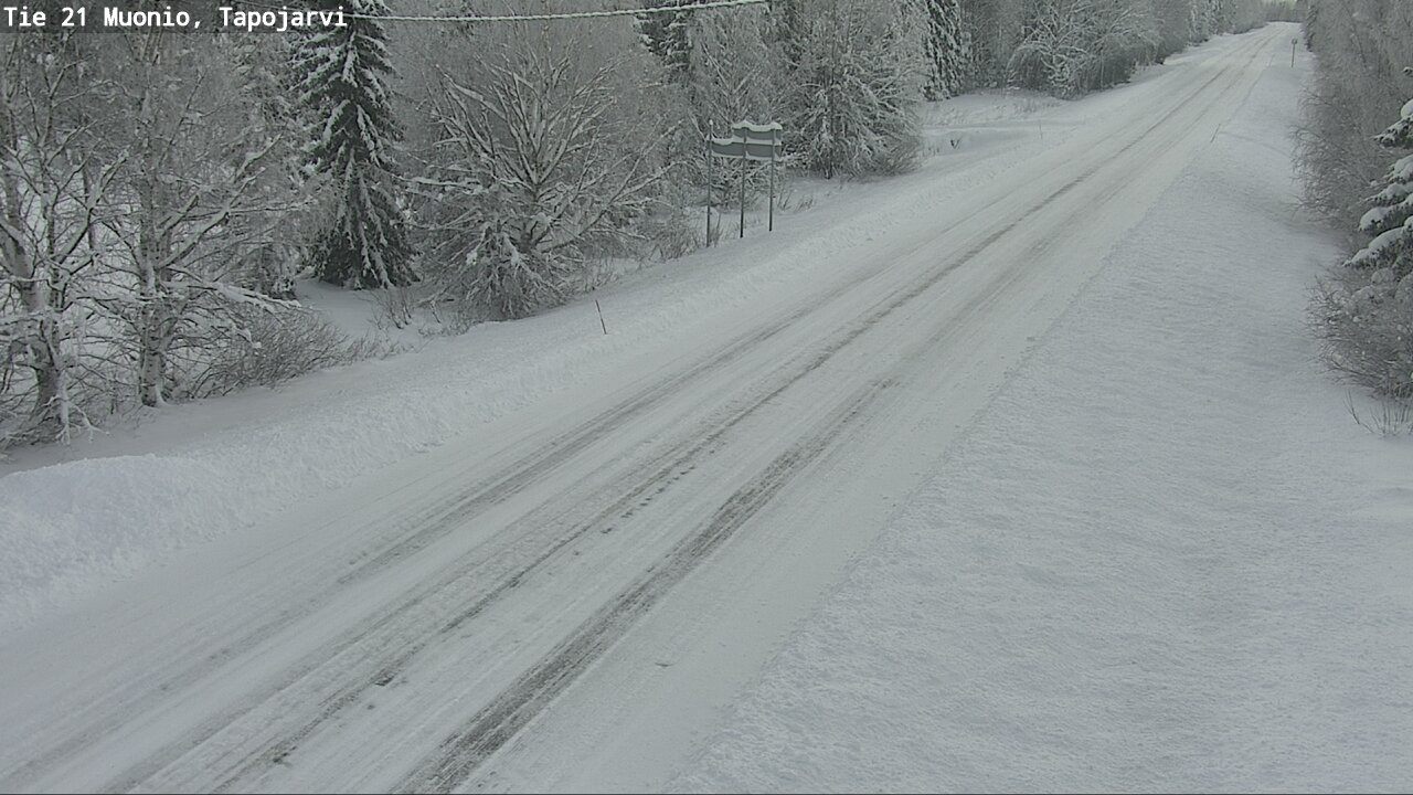 Weather Camera Image Road 21 Muonio, Tapojärvi, Muonio, Lappi
