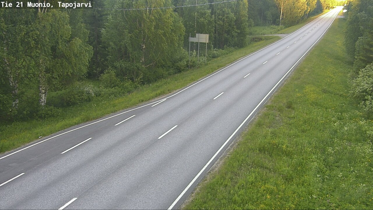 Kelikamerat Kuva Tie 21 Muonio, Tapojärvi, Muonio, Lappi