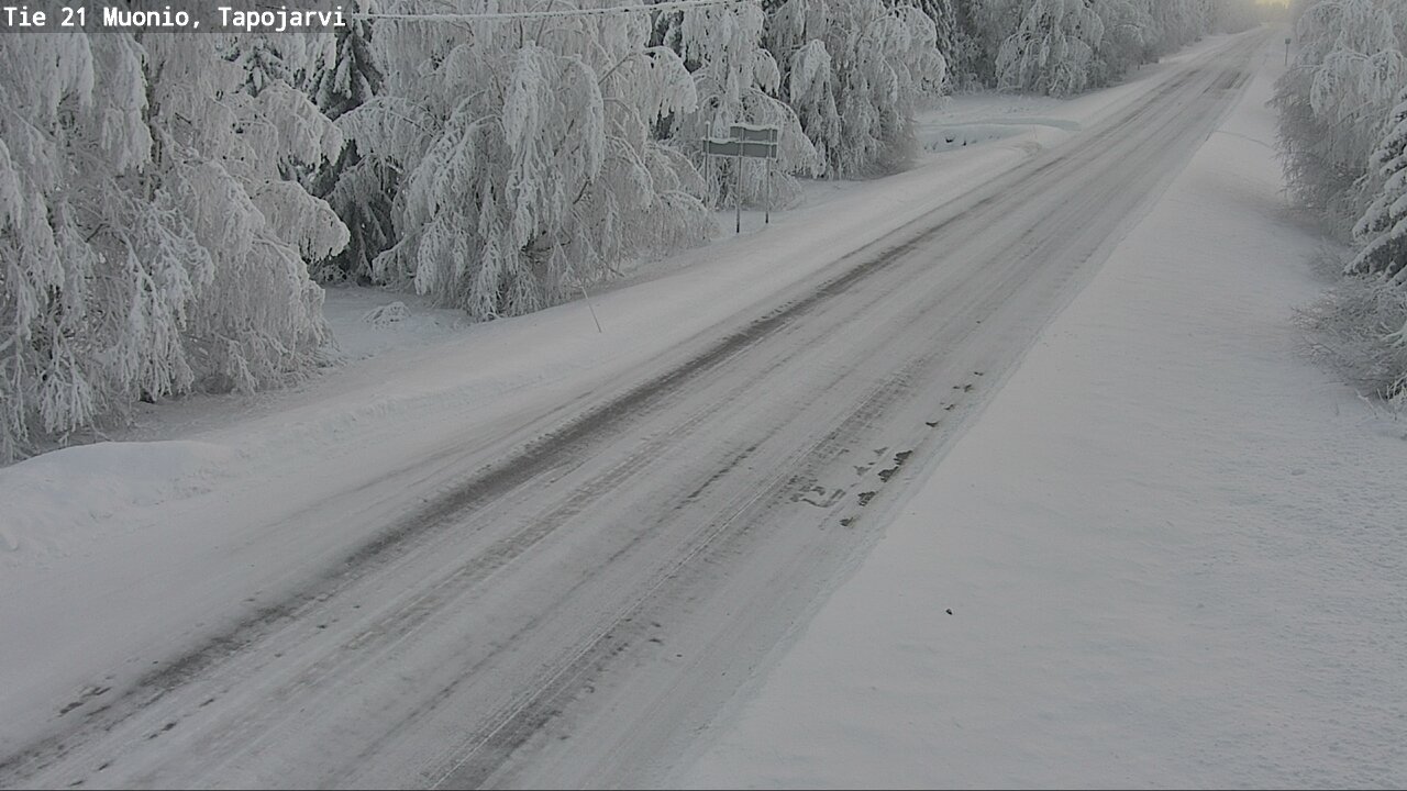 Kelikamerat Kuva Tie 21 Muonio, Tapojärvi, Muonio, Lappi