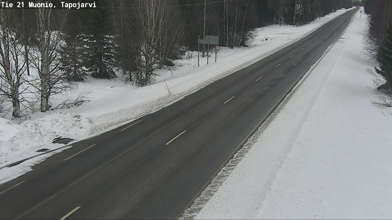 Kelikamerat Kuva Tie 21 Muonio, Tapojärvi, Muonio, Lappi