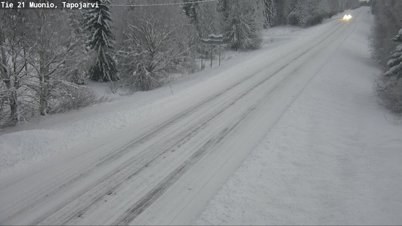 Weather Camera Image Road 21 Muonio, Tapojärvi, Muonio, Lappi