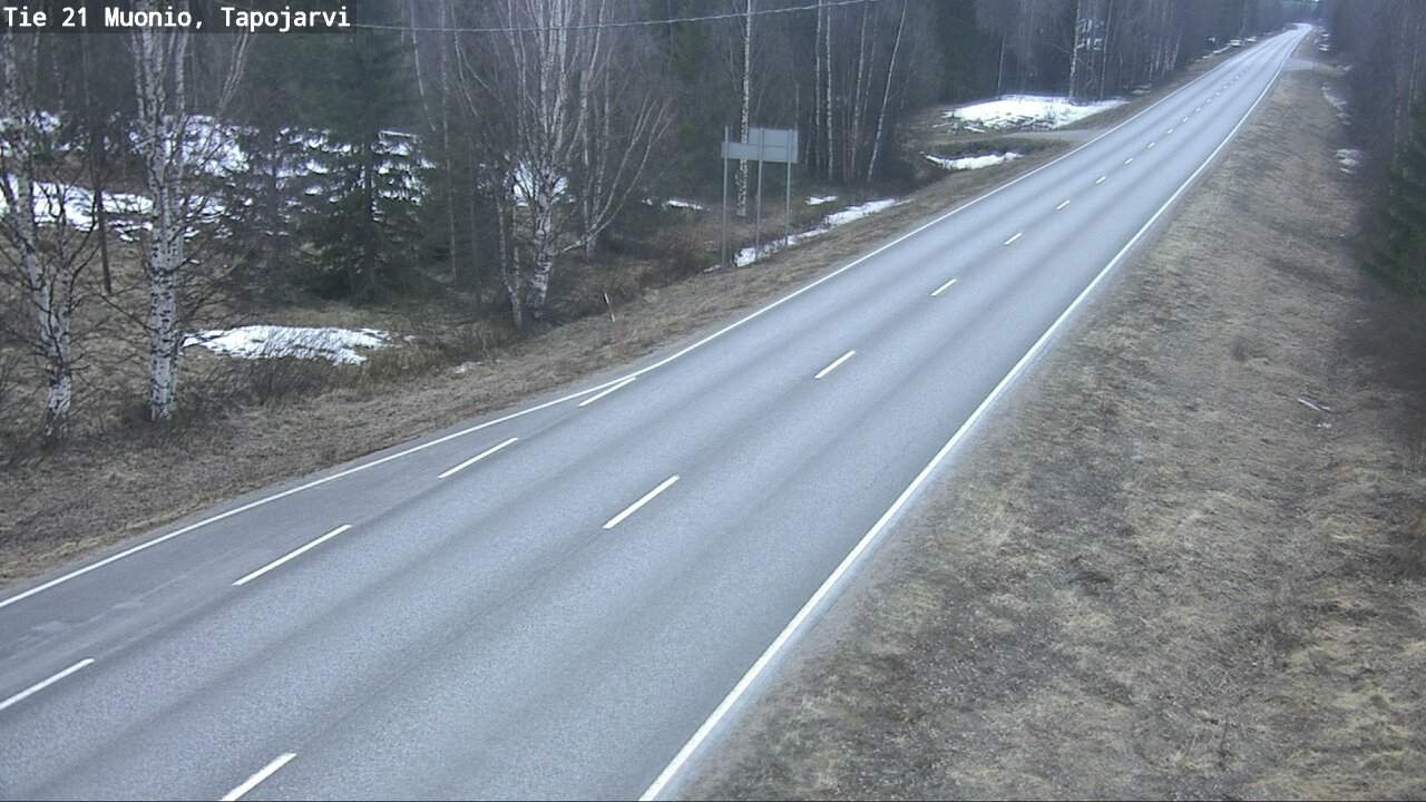 Weather Camera Image Road 21 Muonio, Tapojärvi, Muonio, Lappi