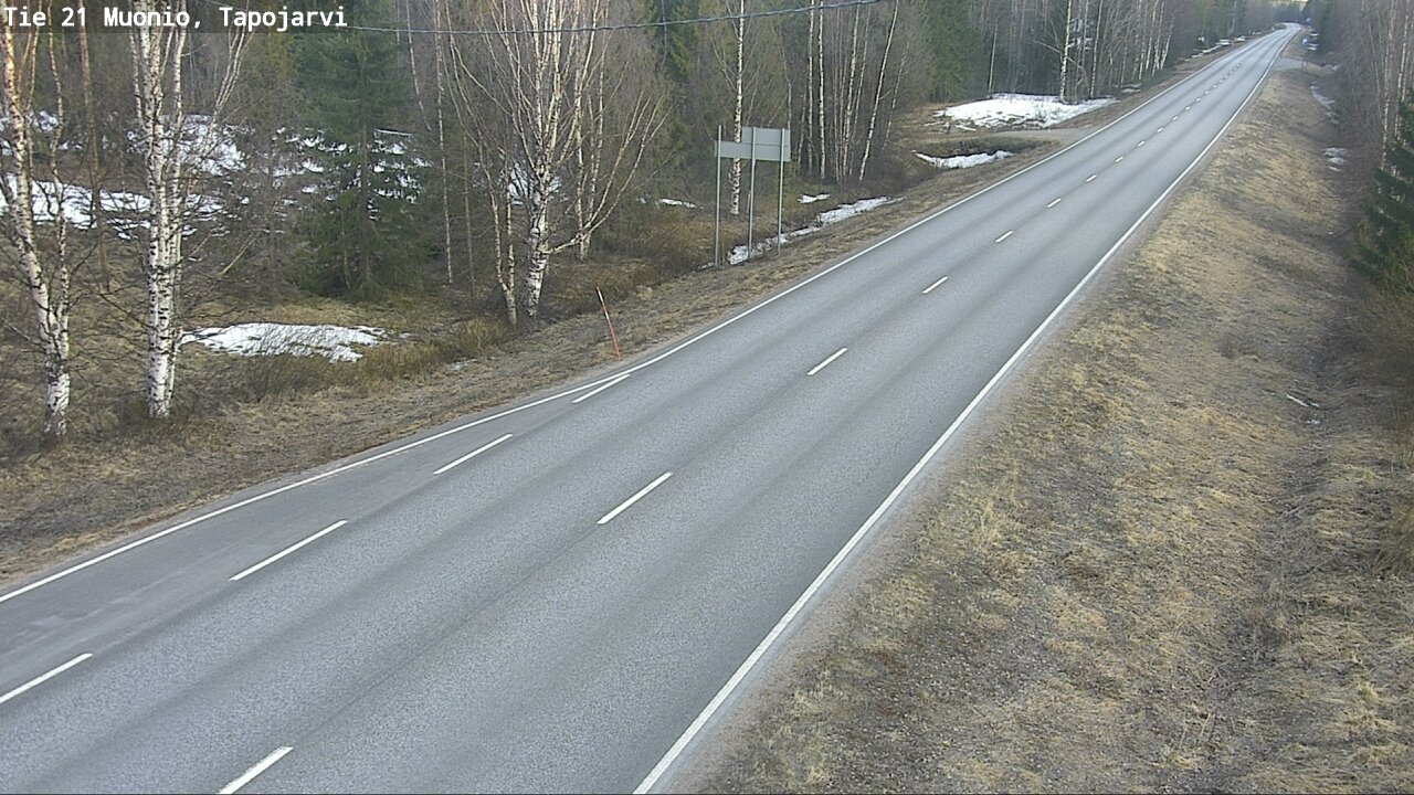 Weather Camera Image Väg 21 Muonio, Tapojärvi, Muonio, Lappi