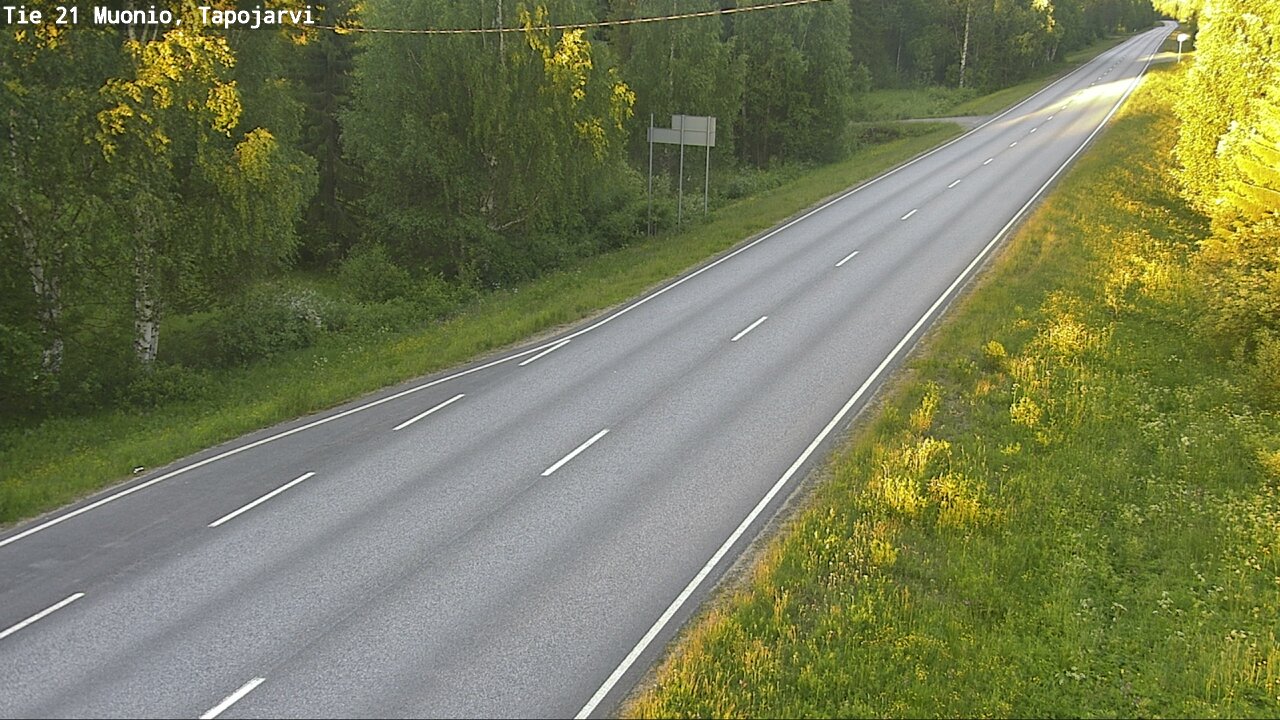 Kelikamerat Kuva Tie 21 Muonio, Tapojärvi, Muonio, Lappi