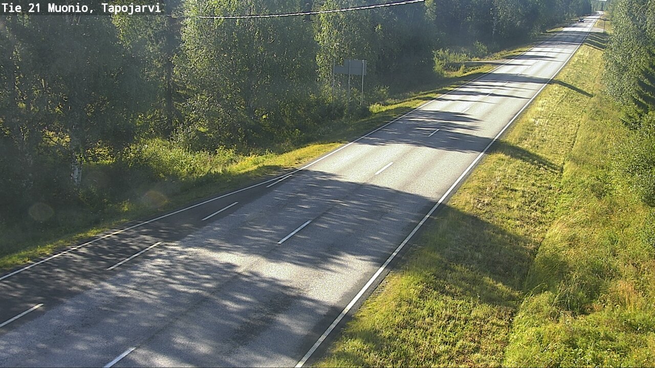 Weather Camera Image Road 21 Muonio, Tapojärvi, Muonio, Lappi