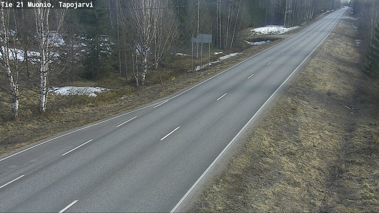 Weather Camera Image Väg 21 Muonio, Tapojärvi, Muonio, Lappi