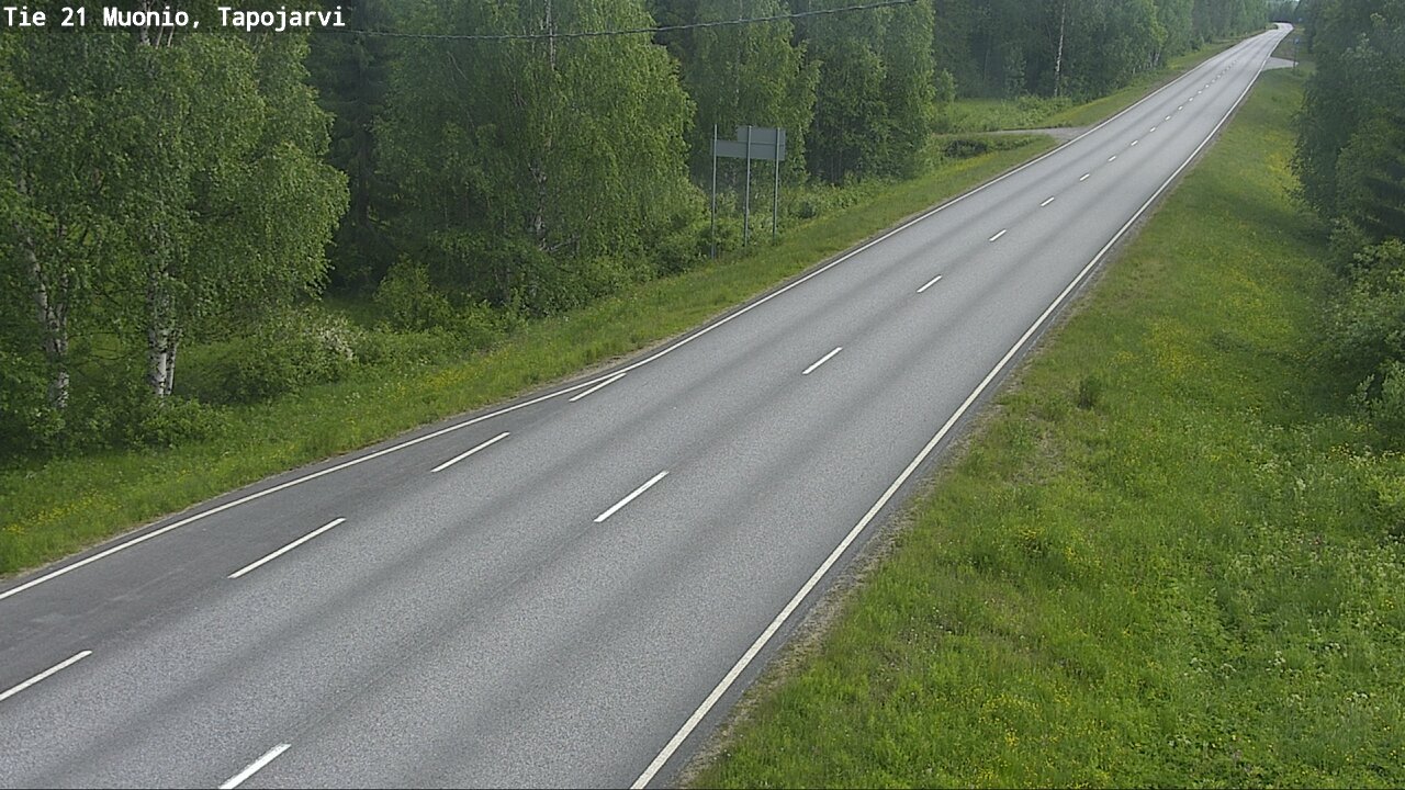 Kelikamerat Kuva Tie 21 Muonio, Tapojärvi, Muonio, Lappi