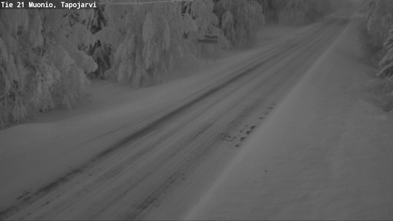 Kelikamerat Kuva Tie 21 Muonio, Tapojärvi, Muonio, Lappi