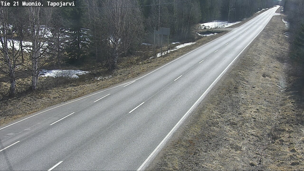 Weather Camera Image Väg 21 Muonio, Tapojärvi, Muonio, Lappi