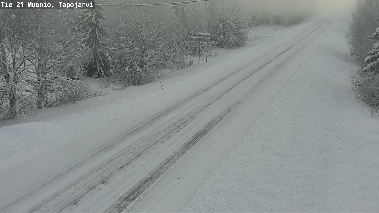 Weather Camera Image Road 21 Muonio, Tapojärvi, Muonio, Lappi