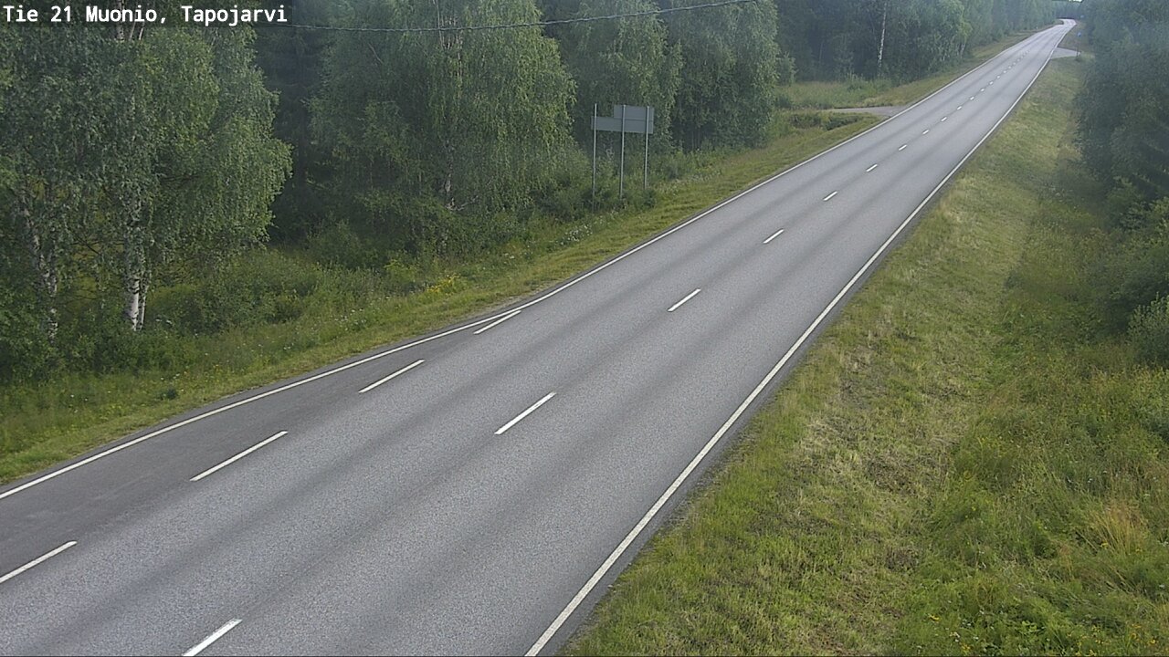 Weather Camera Image Väg 21 Muonio, Tapojärvi, Muonio, Lappi