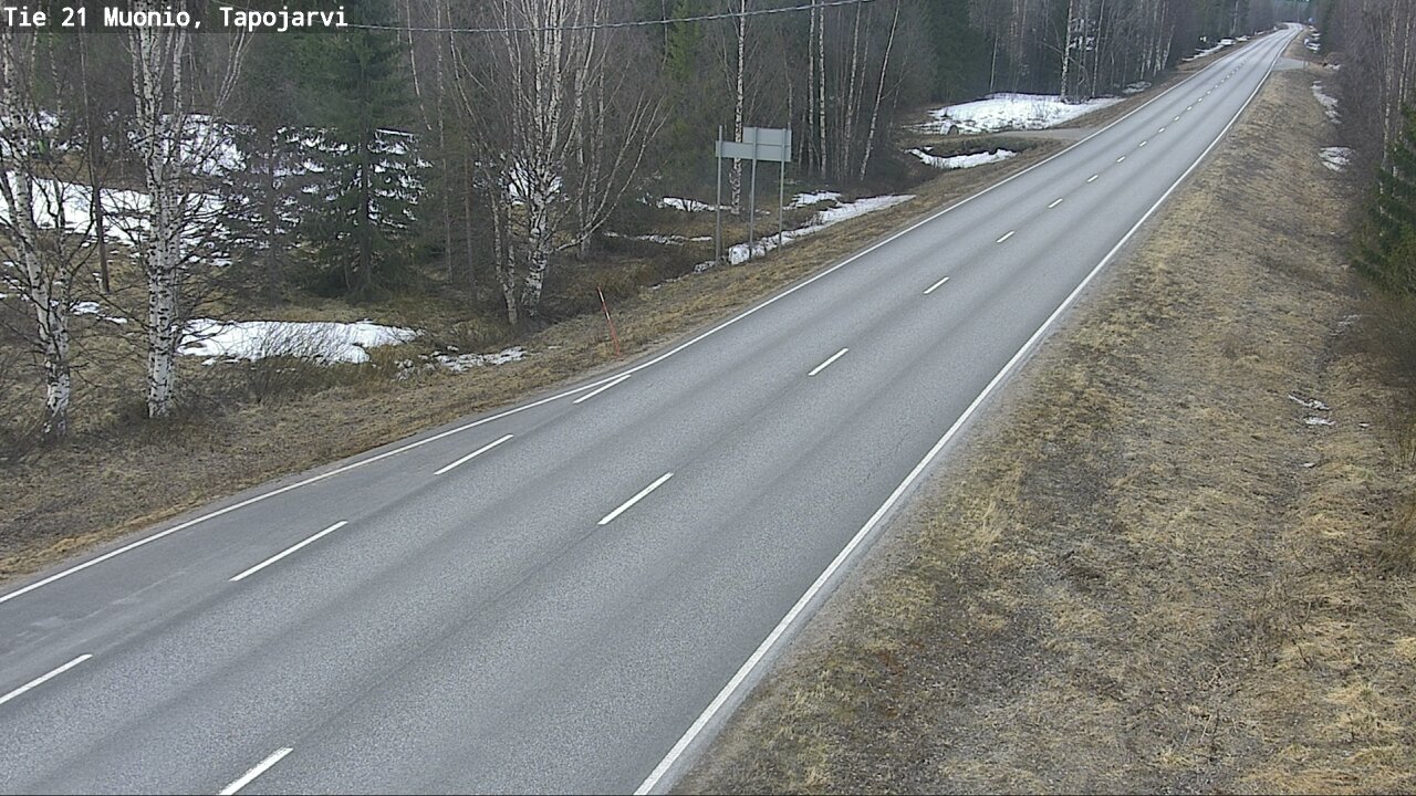Weather Camera Image Väg 21 Muonio, Tapojärvi, Muonio, Lappi