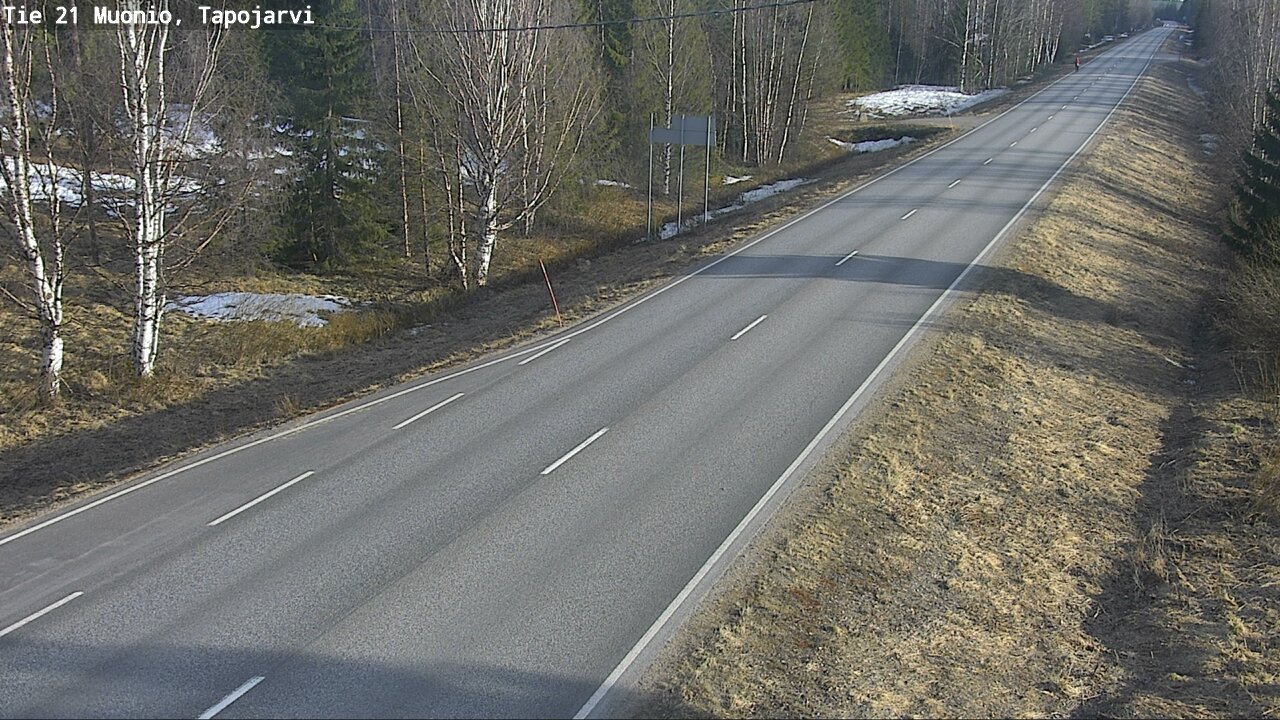 Weather Camera Image Väg 21 Muonio, Tapojärvi, Muonio, Lappi