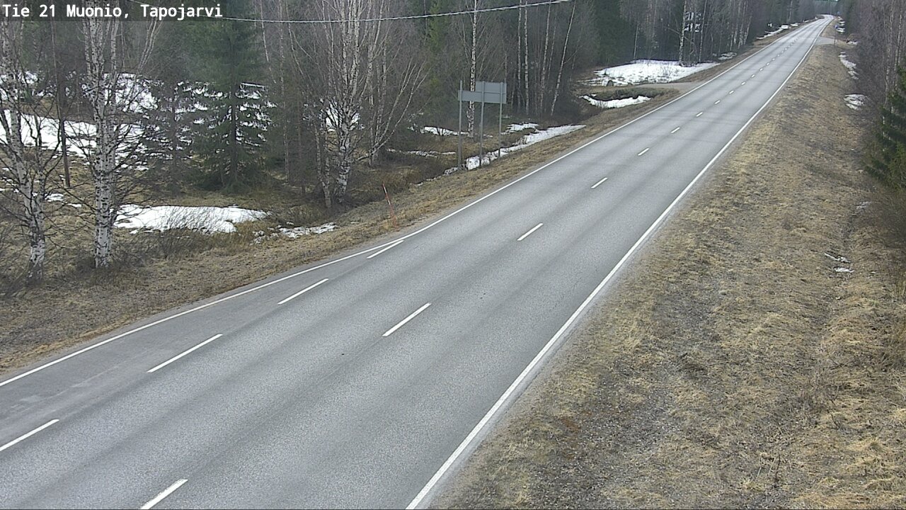 Weather Camera Image Väg 21 Muonio, Tapojärvi, Muonio, Lappi