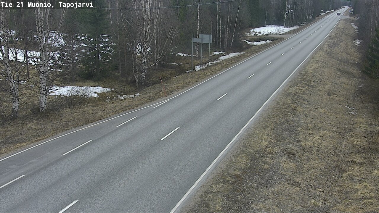 Weather Camera Image Väg 21 Muonio, Tapojärvi, Muonio, Lappi