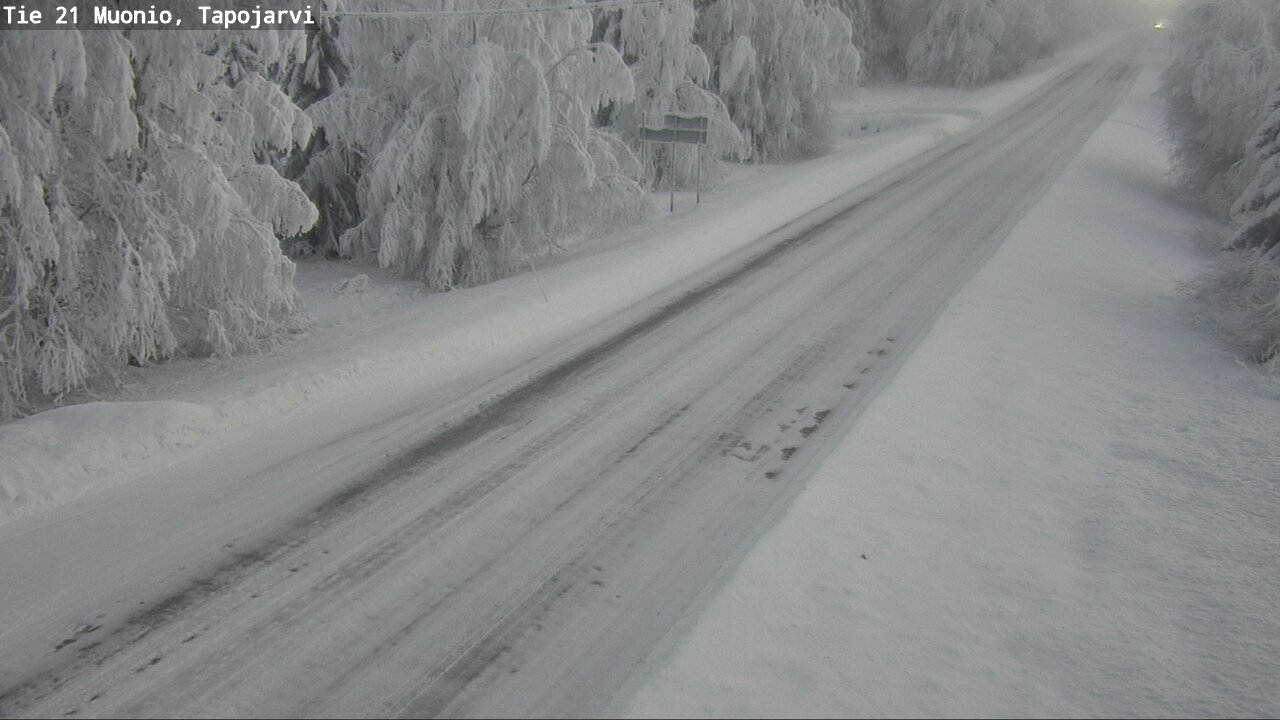 Kelikamerat Kuva Tie 21 Muonio, Tapojärvi, Muonio, Lappi