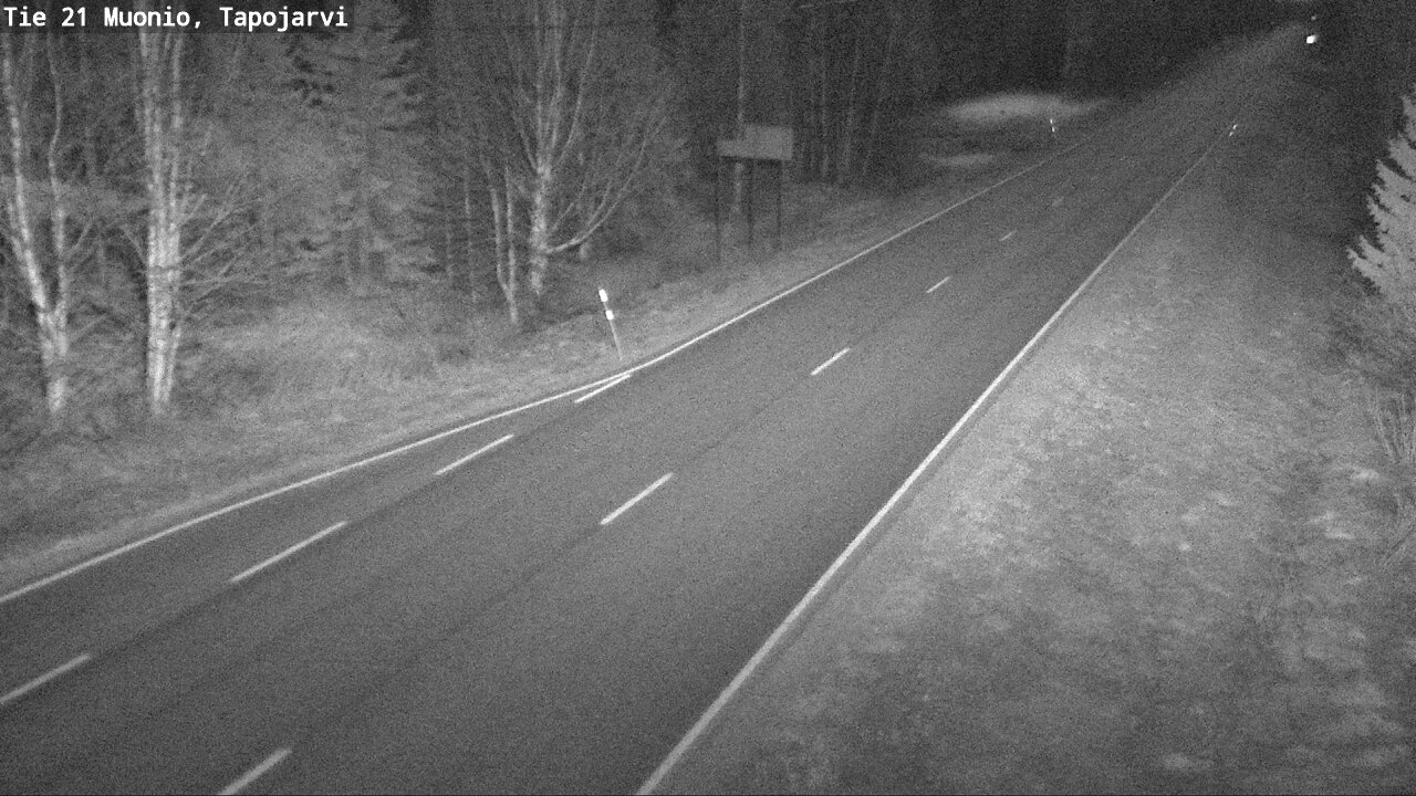 Weather Camera Image Road 21 Muonio, Tapojärvi, Muonio, Lappi