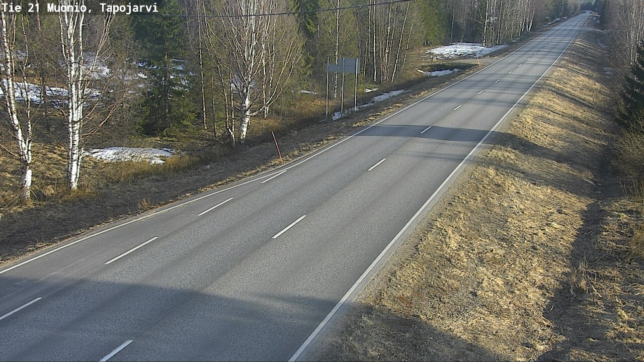 Weather Camera Image Väg 21 Muonio, Tapojärvi, Muonio, Lappi