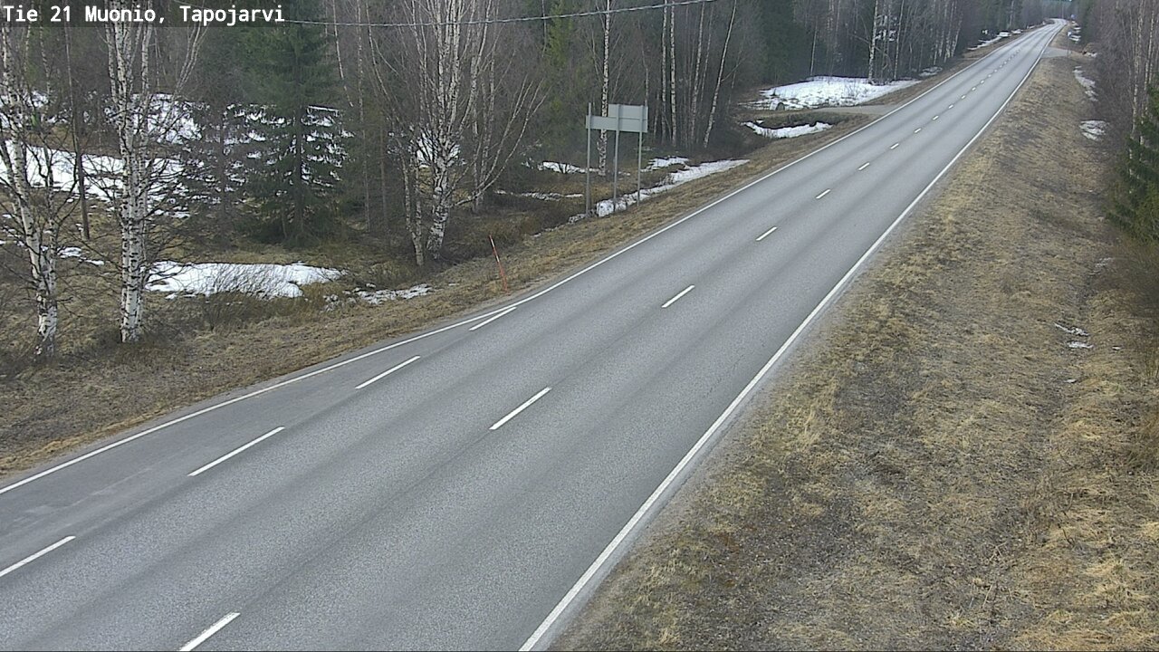 Weather Camera Image Väg 21 Muonio, Tapojärvi, Muonio, Lappi