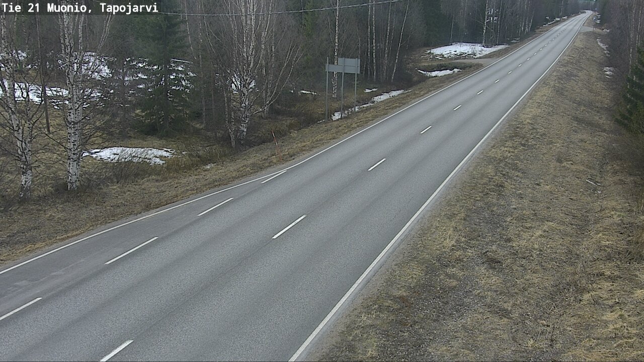 Weather Camera Image Road 21 Muonio, Tapojärvi, Muonio, Lappi