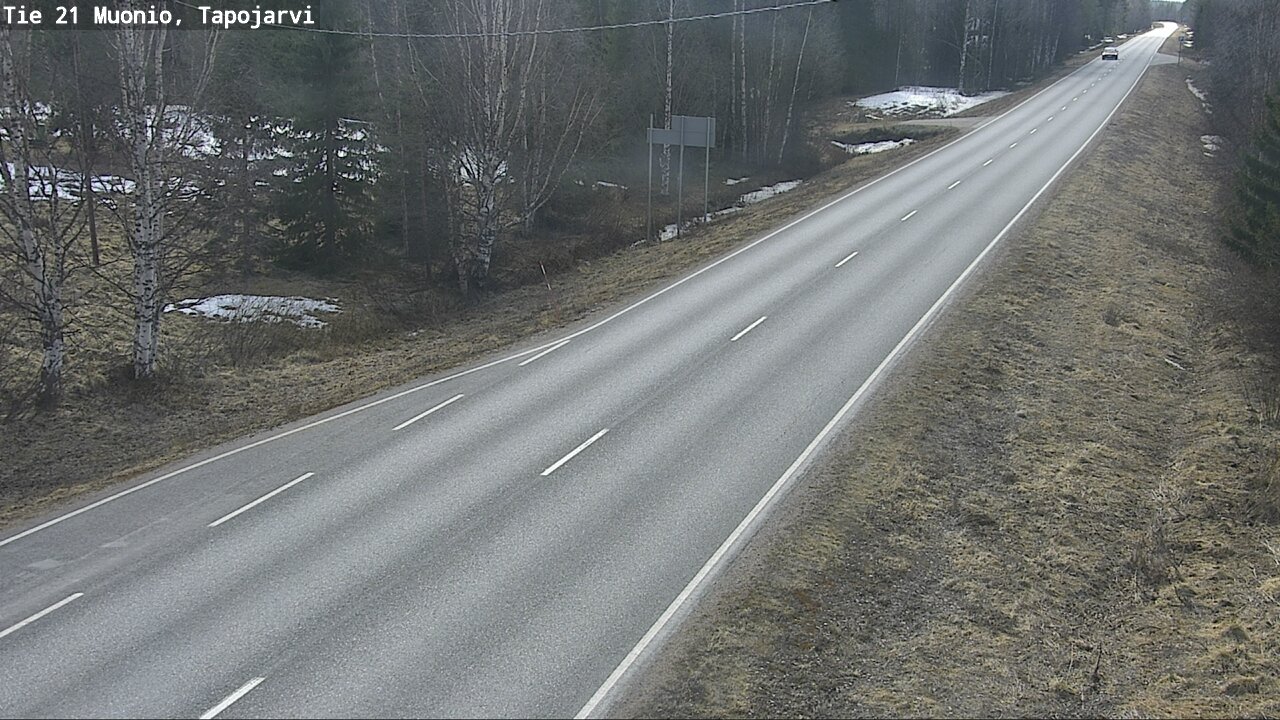 Weather Camera Image Road 21 Muonio, Tapojärvi, Muonio, Lappi