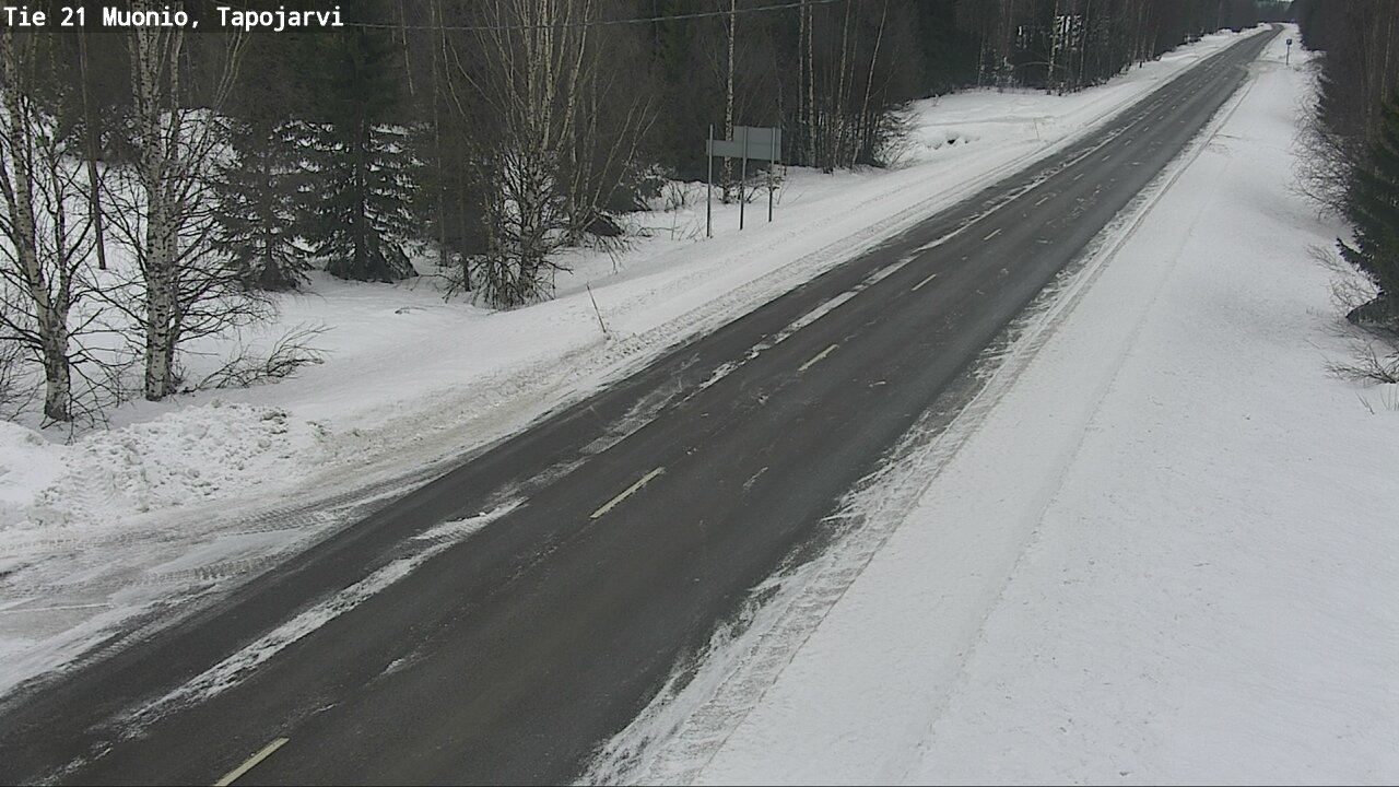 Kelikamerat Kuva Tie 21 Muonio, Tapojärvi, Muonio, Lappi