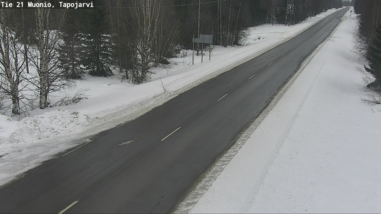 Kelikamerat Kuva Tie 21 Muonio, Tapojärvi, Muonio, Lappi