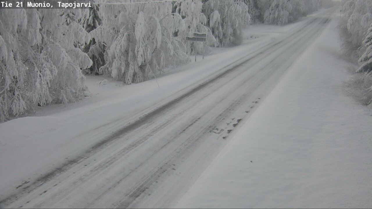 Kelikamerat Kuva Tie 21 Muonio, Tapojärvi, Muonio, Lappi