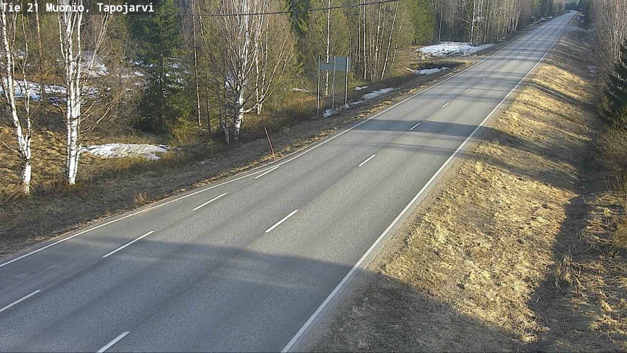 Weather Camera Image Väg 21 Muonio, Tapojärvi, Muonio, Lappi