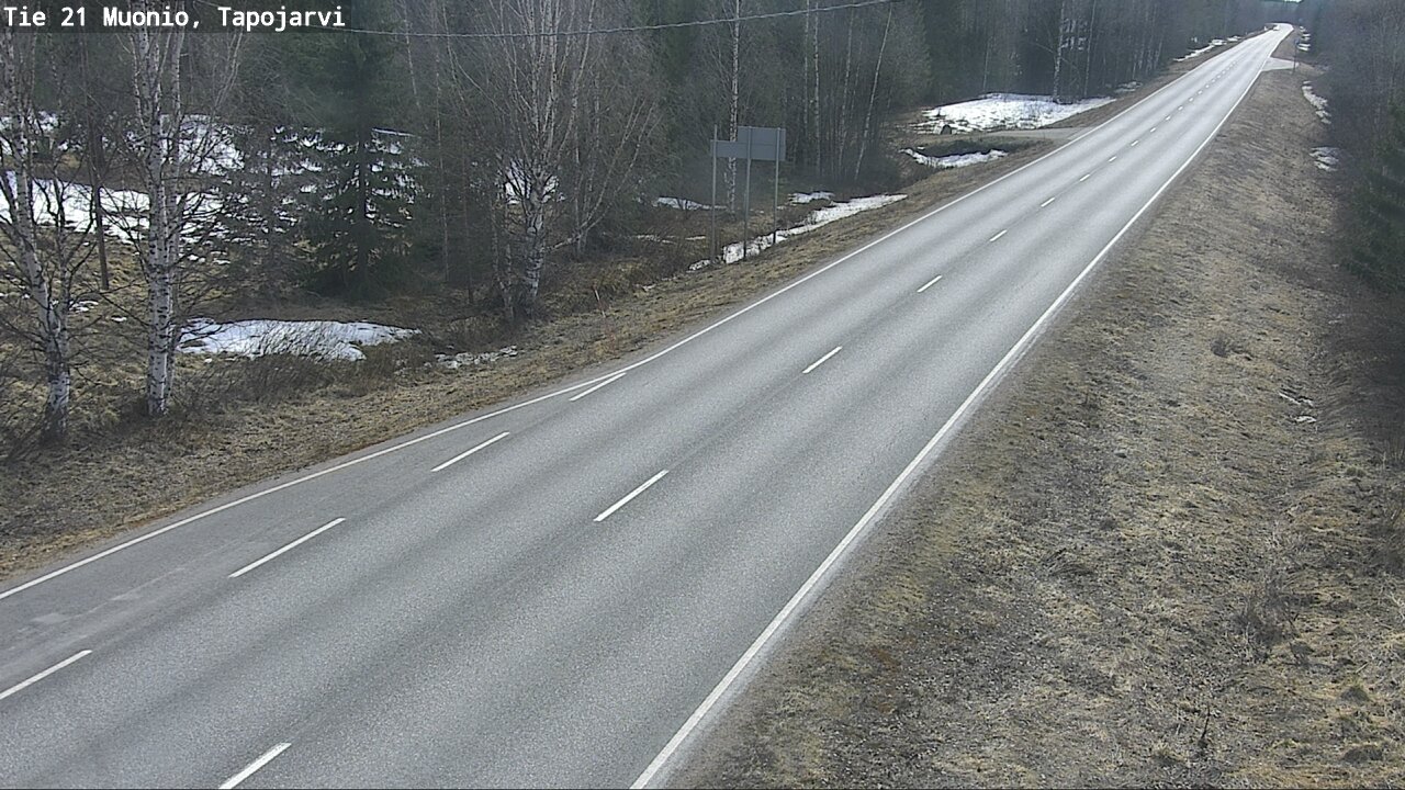Weather Camera Image Väg 21 Muonio, Tapojärvi, Muonio, Lappi