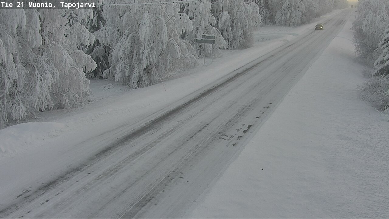 Kelikamerat Kuva Tie 21 Muonio, Tapojärvi, Muonio, Lappi