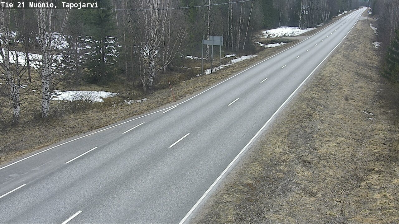 Weather Camera Image Väg 21 Muonio, Tapojärvi, Muonio, Lappi