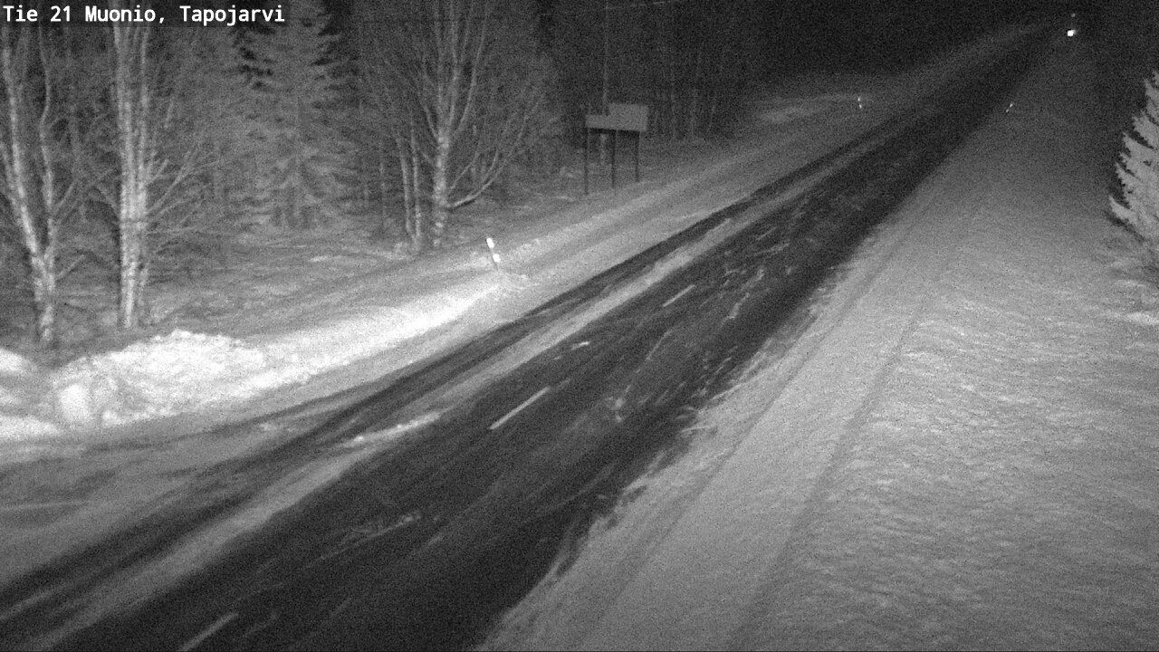 Kelikamerat Kuva Tie 21 Muonio, Tapojärvi, Muonio, Lappi